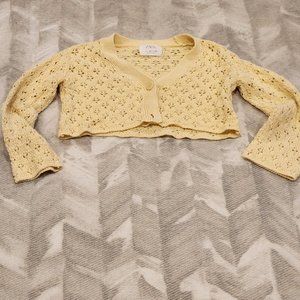 ZARA Open Knit cardigan girls sz 8-9